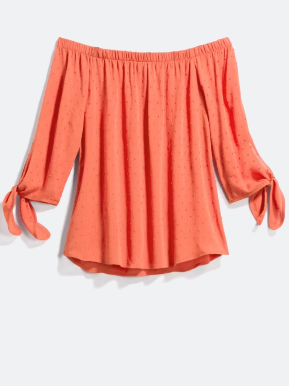 Kaileigh Talisha Off-the-Shoulder Top - Coral